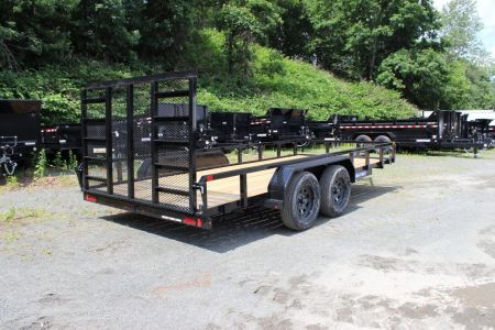 New 2027 Sure-Trac 7x16 Tube Top Utility Trailer
