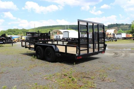 New 2027 Sure-Trac 7x16 Tube Top Utility Trailer