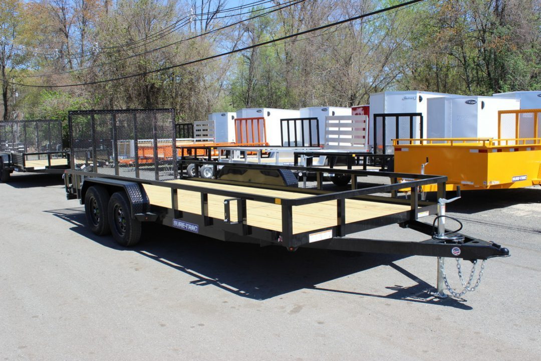 New 2027 Sure-Trac 7x18 Tube Top Utility Trailer