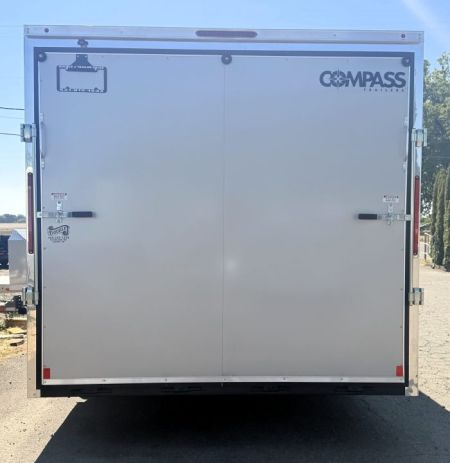 New 2027 Compass 8.5x20 Indigo DLX Flat Top V-Nose Cargo / Enclosed Trailer