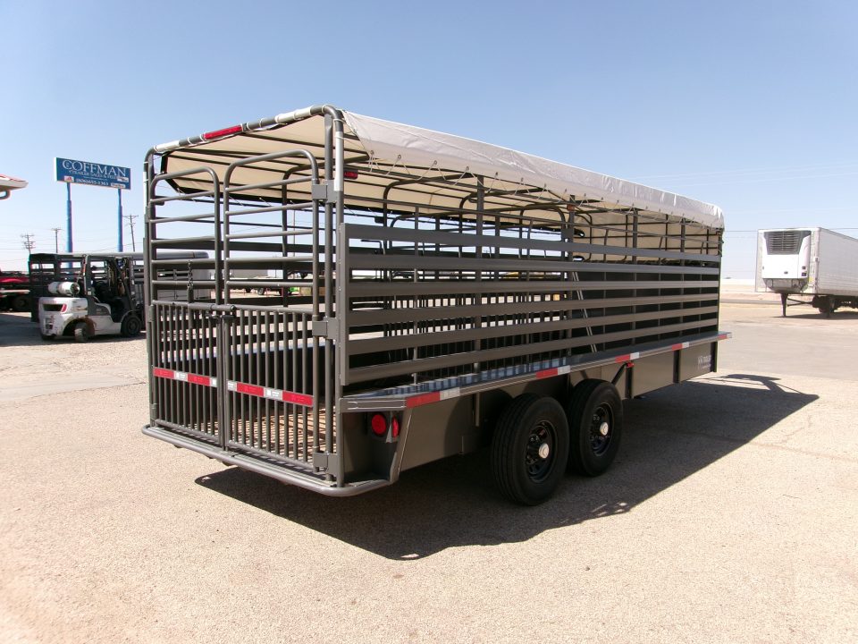 New 2026 WW 6.8x20 GN Stock Trailer w/ Tarp
