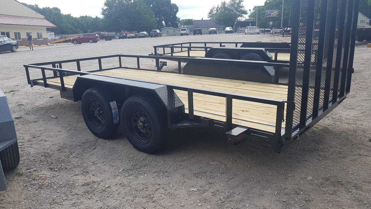 New 2026 MEB 83" x 16' Utility Trailer with Ramp Gate â€“ 7K GVWR