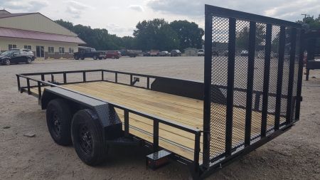 New 2026 MEB 83" x 16' Utility Trailer with Ramp Gate â€“ 7K GVWR