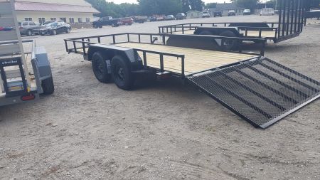 New 2026 MEB 83" x 16' Utility Trailer with Ramp Gate â€“ 7K GVWR