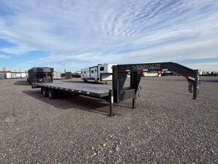 New 2026 Titan Trailer 30' WIDE GLIDE TANDEM DUAL Deckover Trailer