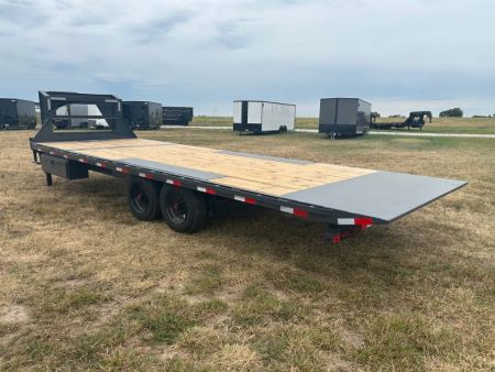 New 2027 Lamar 102x24 Tandem 16K GN Deckover Power Tilt w/ Tuff Wireless