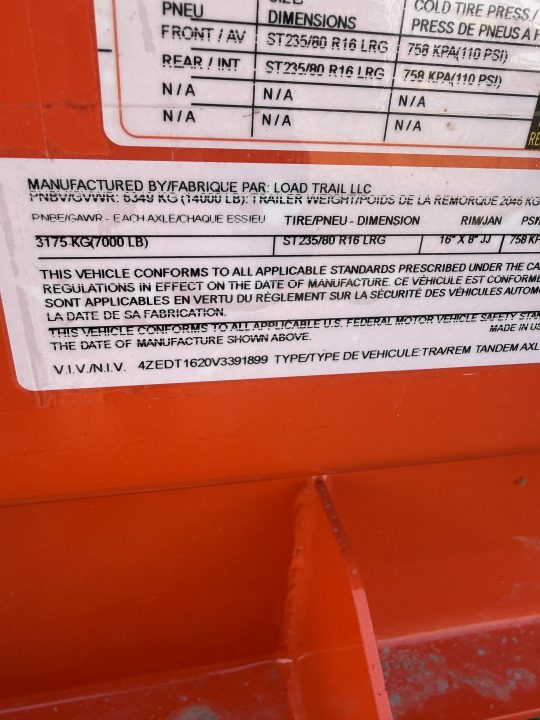 New 2027 Load Trail 83X16TM Dump Trailer