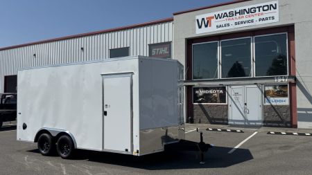 New 2026 Look Trailers 8.5 x 16 ST DLX Flat Top V-Nose 7K Cargo / Enclosed Trailer
