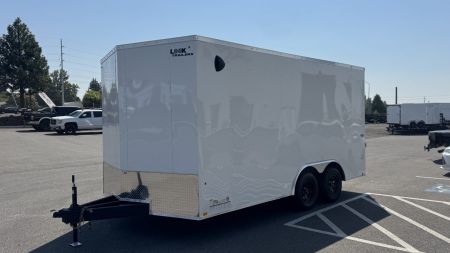 New 2026 Look Trailers 8.5 x 16 ST DLX Flat Top V-Nose 7K Cargo / Enclosed Trailer