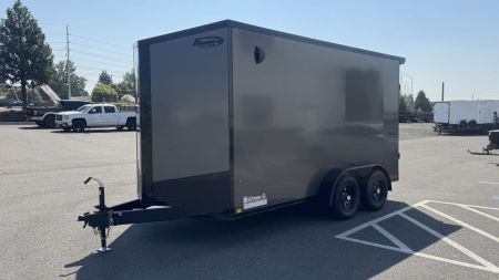 New 2026 Formula Trailers 7 x 14 Conquest SE Flat Top Sloped V-nose 7k Cargo / Enclosed Trailer