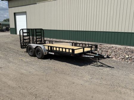 New 2027 PJ 16'x83  10k Tandem Utility - HD Gate