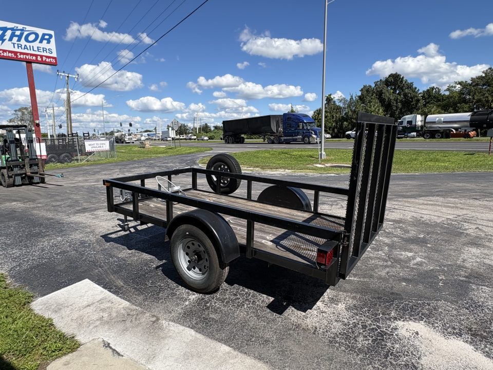 Used 2019 Caliber Trailer Mfg 5X10 SA WITH RAMP AND SPARE Utility Trailer
