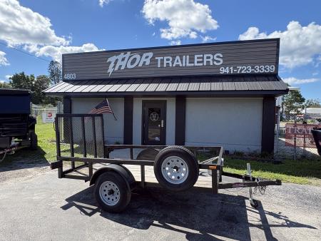Used 2019 Caliber Trailer Mfg 5X10 SA WITH RAMP AND SPARE Utility Trailer