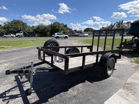Used 2019 Caliber Trailer Mfg 5X10 SA WITH RAMP AND SPARE Utility Trailer