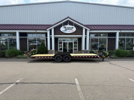 New Cam Superline 7' x 24' Power Tilt Car Hauler 14K