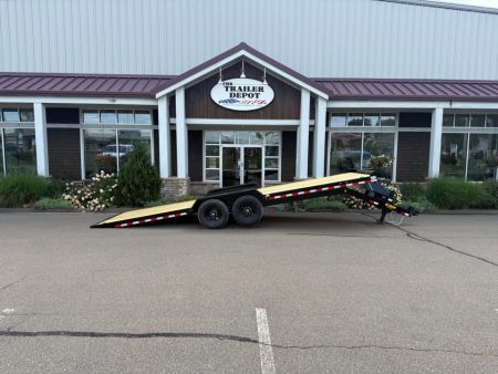 New Cam Superline 7' x 24' Power Tilt Car Hauler 14K