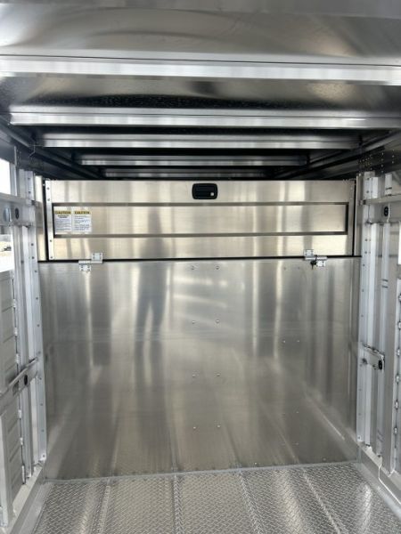 New 2027 EBY Maverick 6'11x24x6'7 Stock Trailer W/ Rolling Cut Gate
