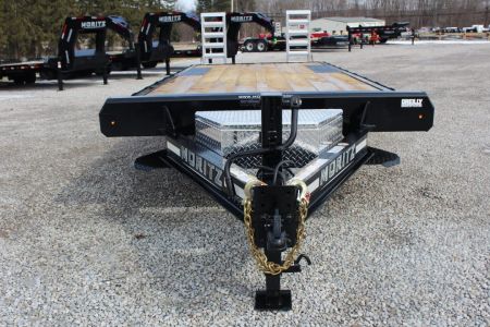 New 2027 Moritz 8' 6" x 20' + 4' Deckover Flatbed w/ Beavertail - Aluminum Ramps - 16,000# GVW