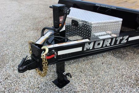 New 2027 Moritz 8' 6" x 20' + 4' Deckover Flatbed w/ Beavertail - Aluminum Ramps - 16,000# GVW
