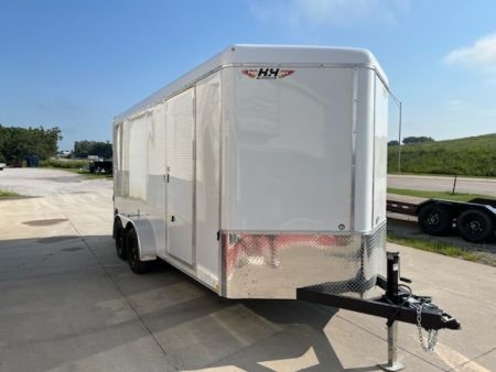 New 2027 H&H Trailers 7x16 HH Series Round Top V-Nose 7K Tandem Cargo / Enclosed Trailer