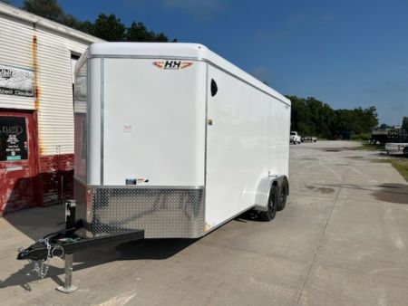 New 2027 H&H Trailers 7x16 HH Series Round Top V-Nose 7K Tandem Cargo / Enclosed Trailer
