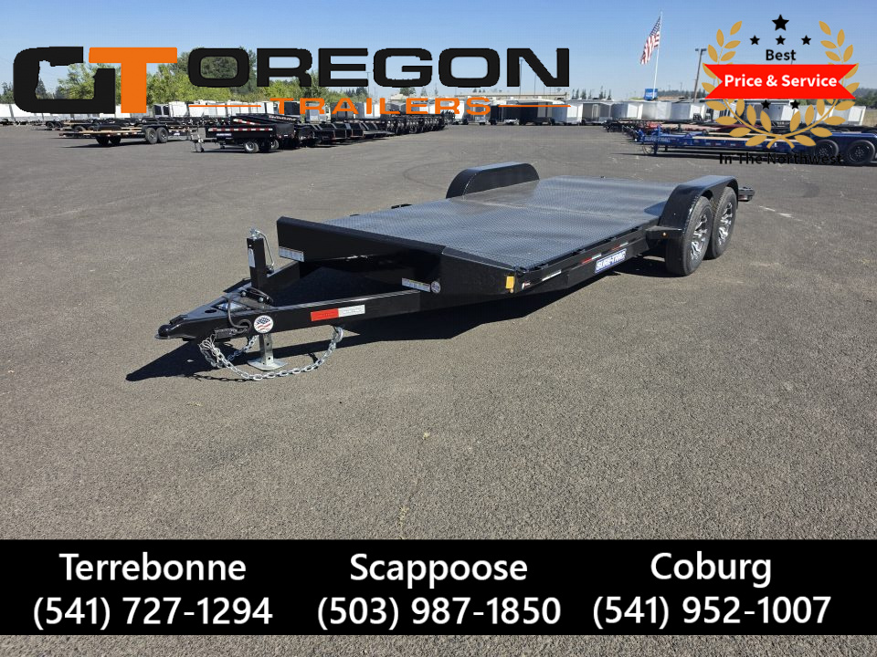 New 2027 Sure-Trac 7x20 (16+4) Steel Deck Car Hauler 10K GVWR