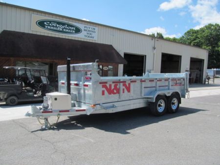 New N & N Trailers 7 X 16 15K Torrent HD Galvanized Dump Trailer