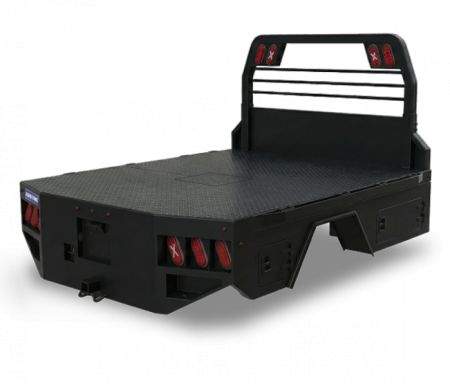 New 2026 Sure-Trac 84"x102" Skirt Body Truck Bed w/ Recessed Gooseneck Hitch & Storage