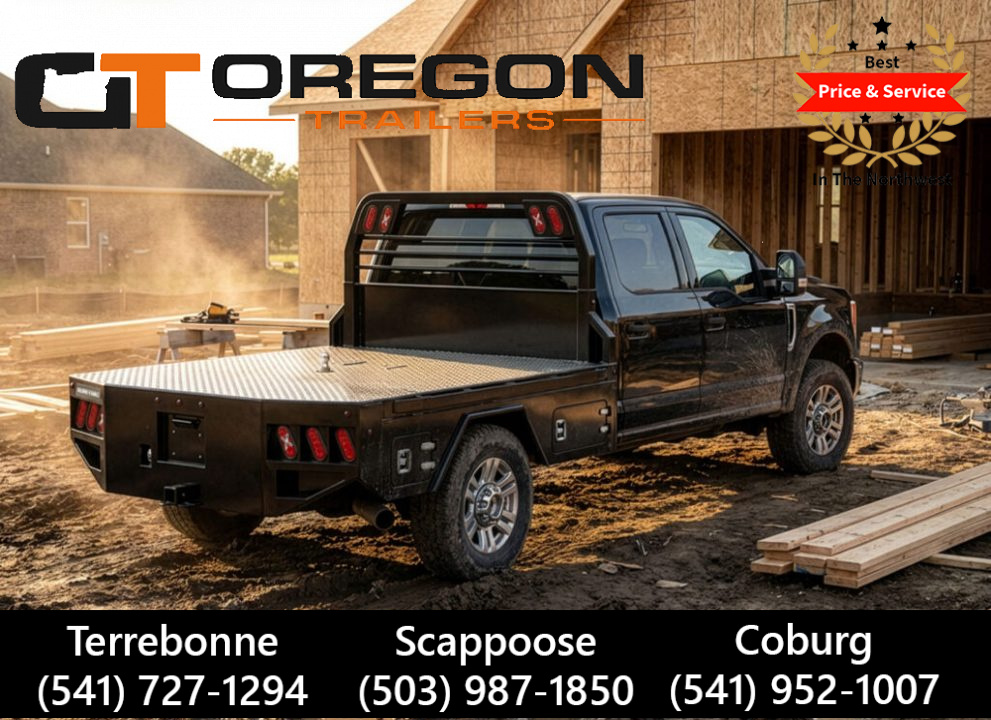 New 2026 Sure-Trac 97 x112  Skirt Body Truck Bed w/ Recessed Gooseneck Hitch & Storage