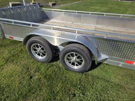 New 2027 All Aluminum 7'x14' Landscape Trailer Utility Trailer