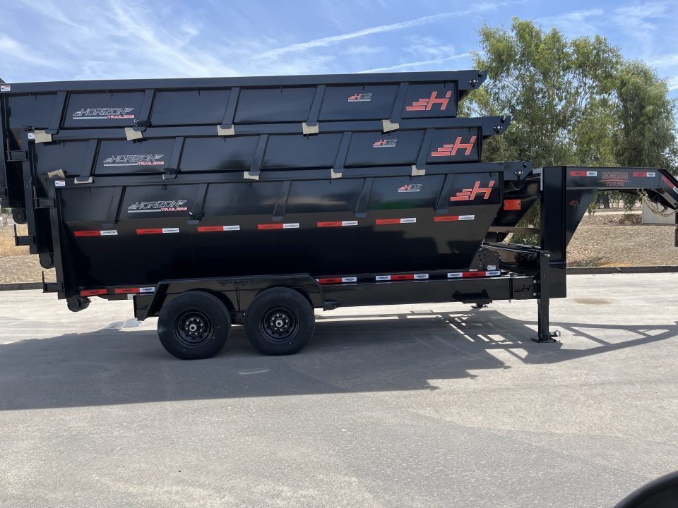 New 2024 Horizon Trailers RDZGN167K Roll Off trailer with 3 bins