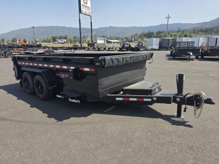 New 2026 Midsota 7x14 LOADED HD Telescopic Versa Dump Trailer 17.6K GVWR