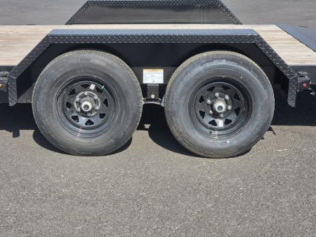 New 2026 Midsota 7x20 (16+4) Treated Wood Deck Beavertail Car Hauler 10K GVWR