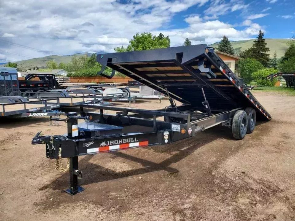 New 2027 Iron Bull 102"x22' Deckover Tilt Trailer