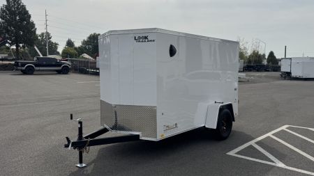 New 2026 Look Trailers 5 x 10 ST DLX Flat Top V-Nose 3K Cargo / Enclosed Trailer