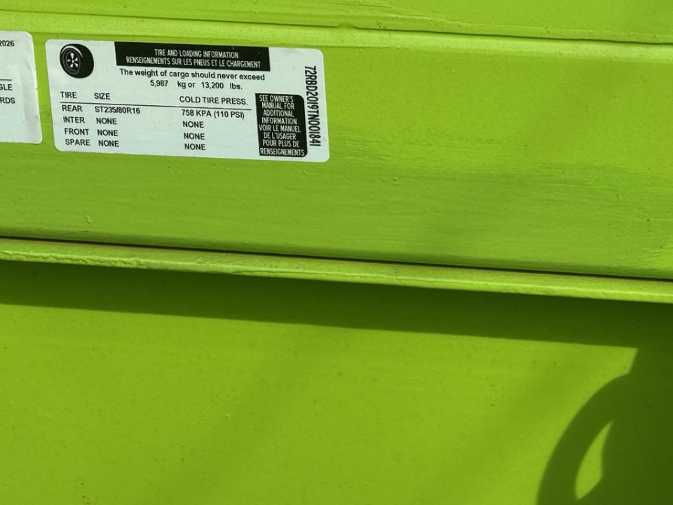 New 2026 Panther Cargo 7 x 16 + 4 FT Deck Tandem Axle Hybrid Telescoping Dump-Deck Trailer – 16K GVWR | Electric Green I Barn Doors on Rear Dump Trailer