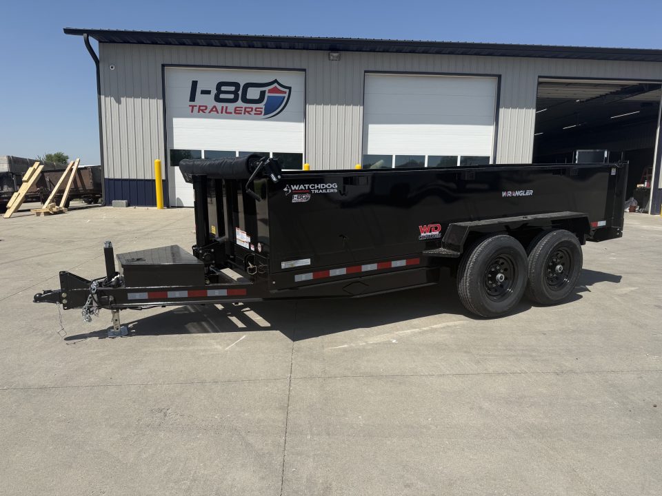 New 2027 Watchdog Black 7'x14' 14k Wrangler Dump Trailer