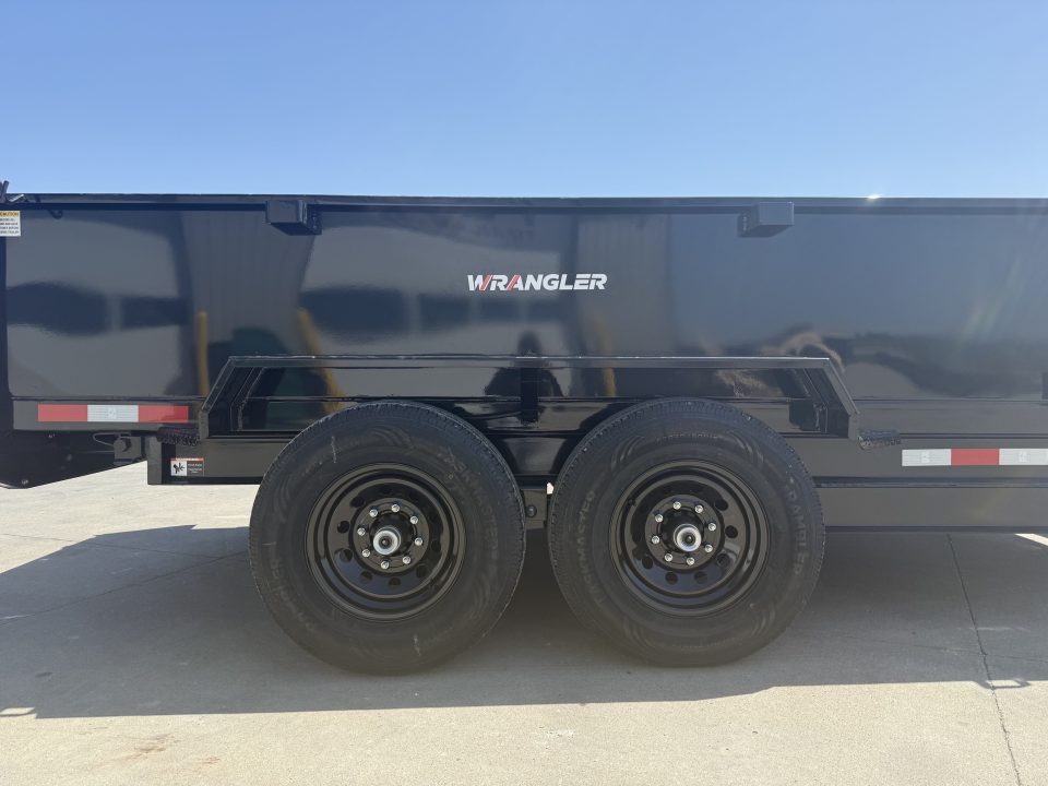 New 2027 Watchdog Black 7'x14' 14k Wrangler Dump Trailer