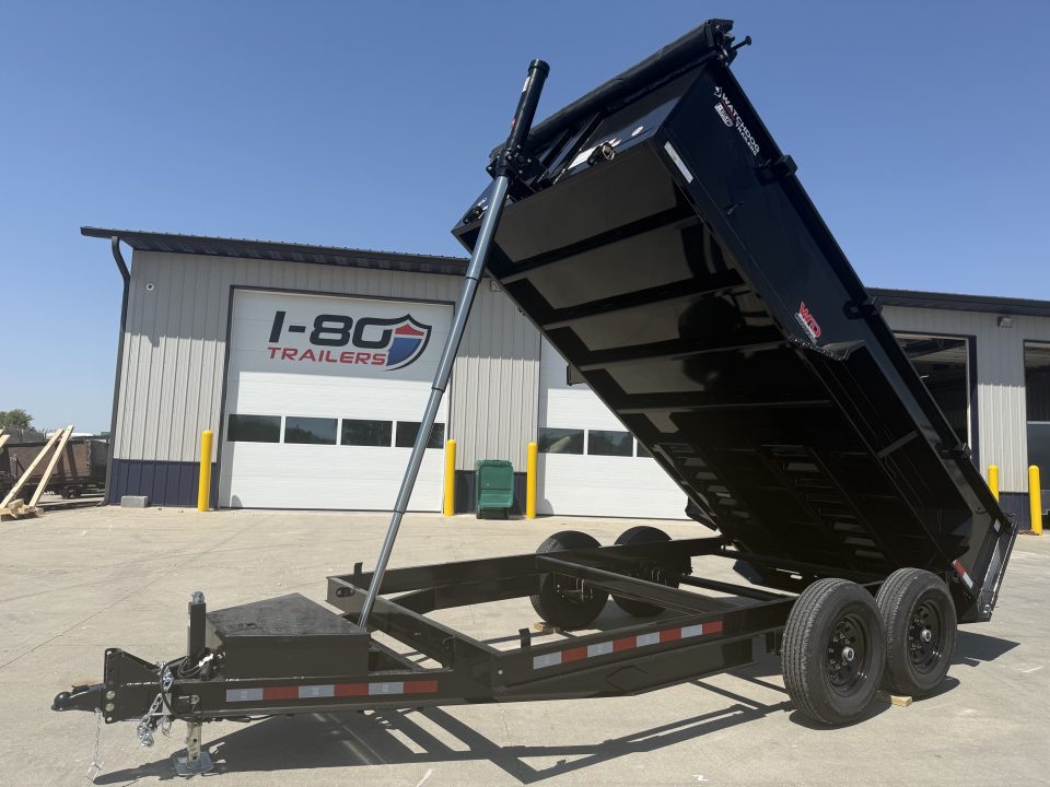 New 2027 Watchdog Black 7'x14' 14k Wrangler Dump Trailer