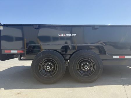 New 2027 Watchdog Black 7'x14' 14k Wrangler Dump Trailer
