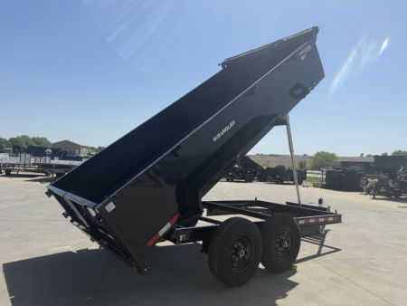 New 2027 Watchdog Black 7'x14' 14k Wrangler Dump Trailer