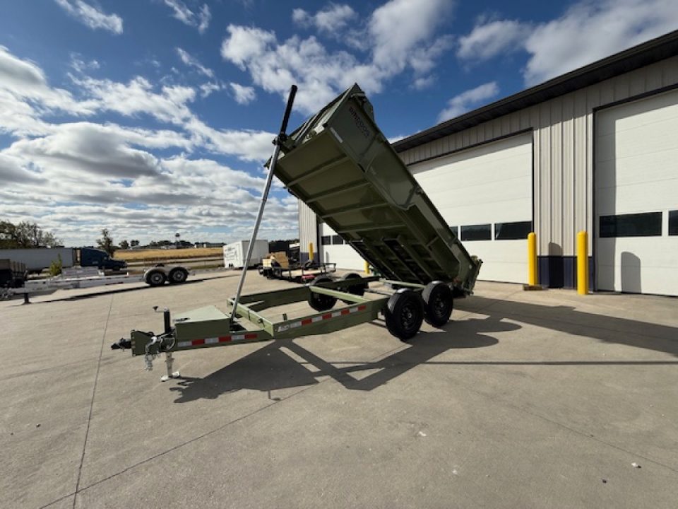 New 2027 Watchdog Green 7'x14' 14k Bird Dog Dump Trailer