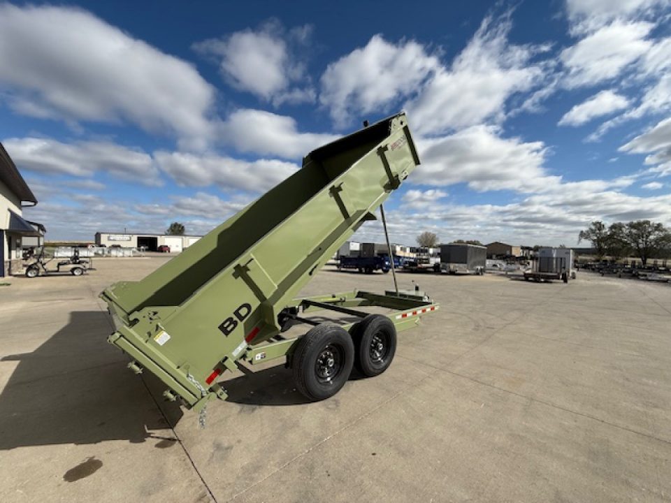 New 2027 Watchdog Green 7'x14' 14k Bird Dog Dump Trailer