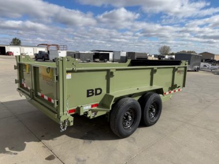 New 2027 Watchdog Green 7'x14' 14k Bird Dog Dump Trailer