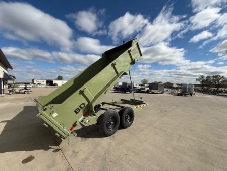New 2027 Watchdog Green 7'x14' 14k Bird Dog Dump Trailer