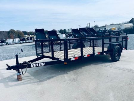 New 2026 Nolan 6X14 3K Landscape Utility Trailer w/2ft Mesh