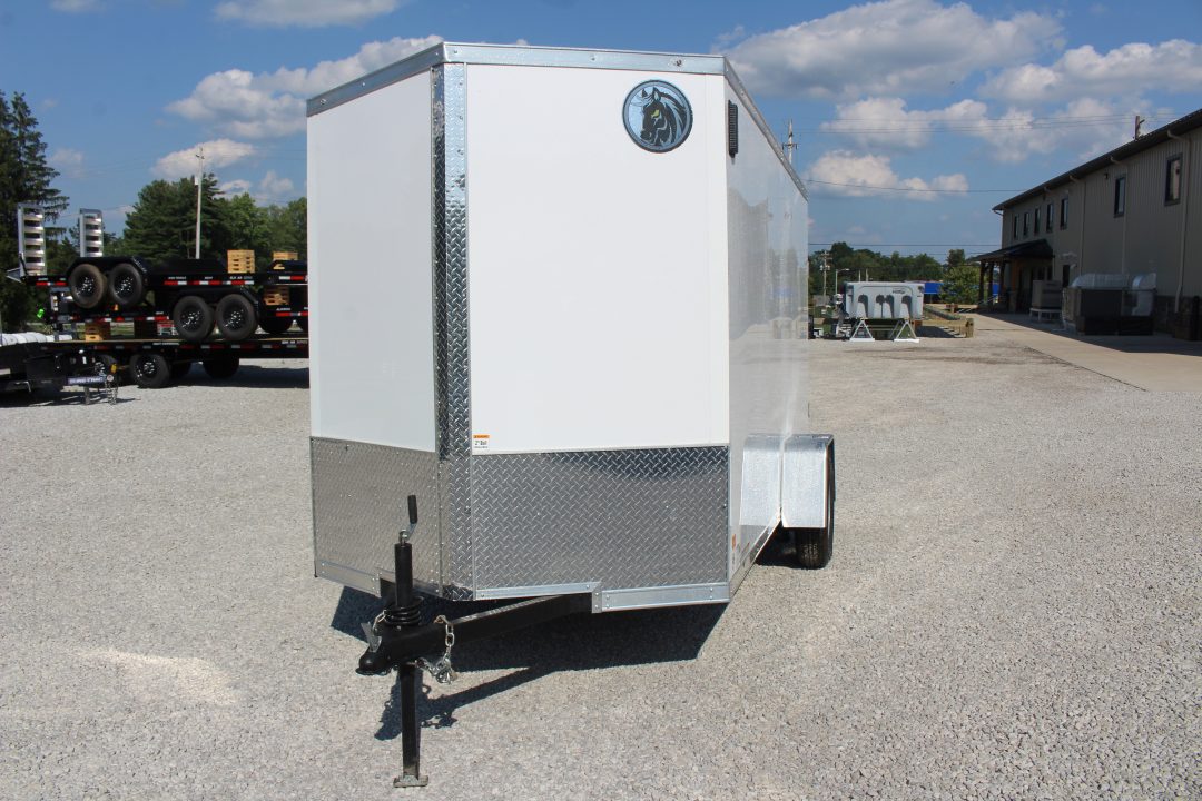 New 2027 Darkhorse Cargo 6' x 12' Enclosed Trailer - Rear Ramp Door - 6.5' Interior Height - 2990# GVW