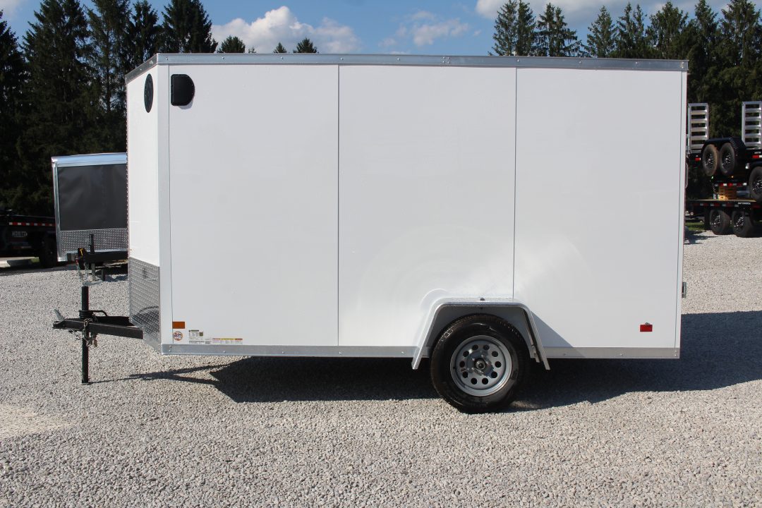 New 2027 Darkhorse Cargo 6' x 12' Enclosed Trailer - Rear Ramp Door - 6.5' Interior Height - 2990# GVW