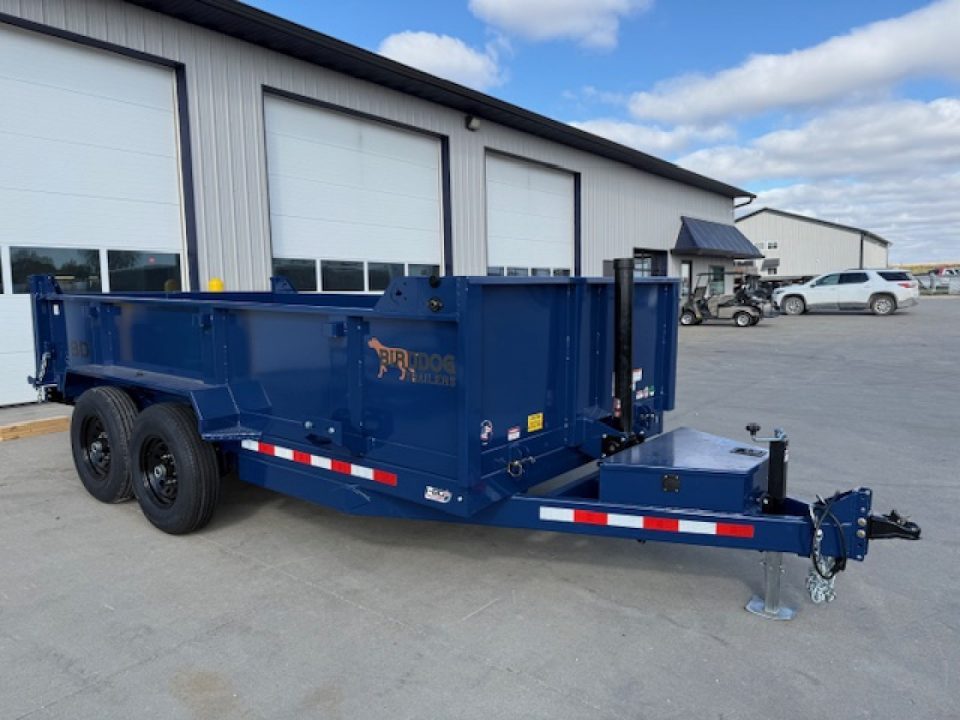 New 2027 Watchdog Trailers Blue 7'x14' 14k Bird Dog Dump Trailer