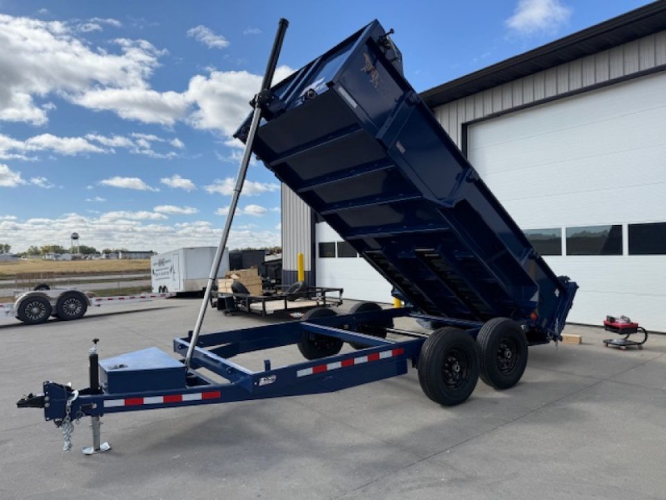 New 2027 Watchdog Trailers Blue 7'x14' 14k Bird Dog Dump Trailer